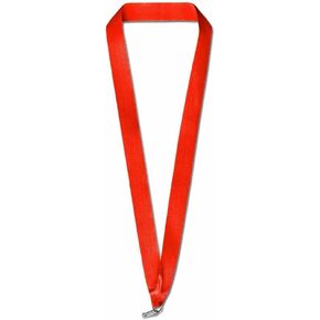 PinMart Solid or Multi-Color Neck Ribbon – Award Holder for Medals and Medallions – Blank Colored Achievement Ribbon Lanyard with Clip