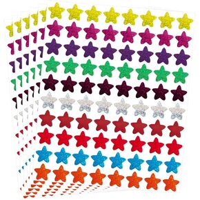 1600 ملصق نجمة لامعة لامعة لمكافأة الأطفال، ملصقات معدنية لامعة على شكل نجمة مقاس 1 بوصة لمخطط السلوك، ملصقات لمخطط الطلاب ومستلزمات مدرسي الفصول الدراسية in Kuwait