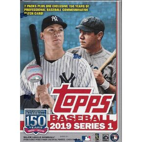 Topps 2019 Baseball Series 1 Trading Cards Relic Value Box (Retail Edition)