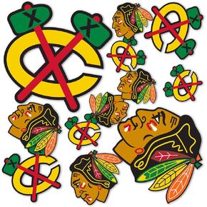 Chicago Blackhawks Team NHL National Hockey League Sticker Vinyl Decal Laptop Water Bottle Car Scrapbook (Type 1-1)
