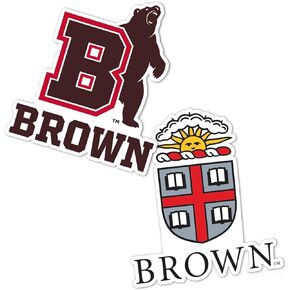 Brown University Bears Sticker Vinyl Decal Laptop Water Bottle Car Scrapbook (4 Inch Set V1)
