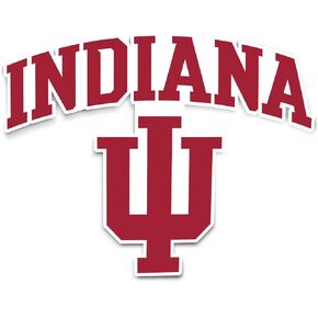 Indiana University Bloomington Hoosiers Vinyl Decal Laptop Water Bottle Car Scrapbook Sticker (IND 1)