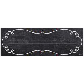 Creative Teaching Press Swirls & Twirls Name Plates (Personalize Doors, desks, Seats, folders and More), Black/White (4463)