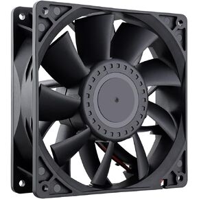 GDSTIME 140mm High Static Pressure Cooling Fan 2-Pin 140x140x38mm DC 12V Ball Bearing for Radiator Heatsink