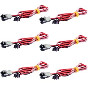 4pcs 2M 3D Printer Parts Cooling Fan Extension Cable Wire 2pin Xh2.54 Connection Line Male Female