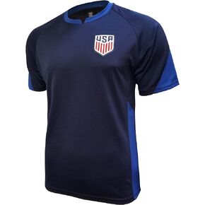 Icon Sports Men's Standard US Soccer Gameday Shirt, Black, X-Large
