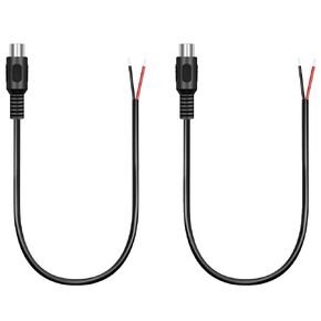 2 Pack RCA Female to Speaker Wire, RCA Female Plug Adapter Connector to Bare Wire Open End Audio Cable for Amplifier Audio Video Receiver Speakers