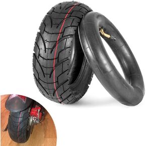 Scooter Tire 80 65-6 Tyre + 45° Inner Tube Set 10 Inch Replacement for 6" Rim City Road Tire Non-Slip Surface for Electric Scooter E-Bike Apollo 2022 Explore 255x80 10x3.0 80/65-6