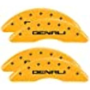 MGP Caliper Covers 34219SDNLYL Denali Yellow Powder Coat Finish, Black Characters, Set of 4