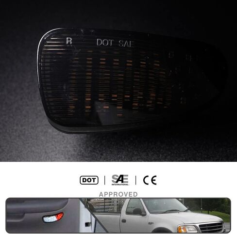 2Pcs F150 LED Courtesy Door Lights for Ford F150 1997-2003, F150 SVT Lightning 1999-2002, F250 Light Duty 1997-1999 Red& White LED Side Door Panel Light Door Interior Light Step Lights Smoked Lens in Saudi Arabia
