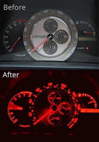 WLJH Extremely Bright Blue Dash Instrument Panel Gauge Cluster Led Light Bulbs Kits For Lexus IS300 2001-2005, Pack of 5 in Saudi Arabia