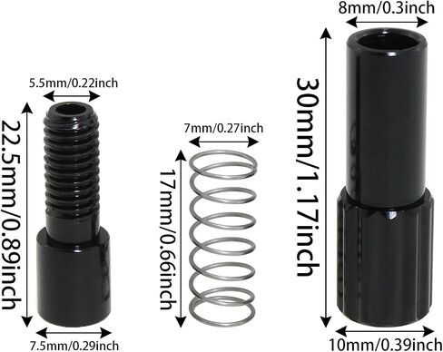 4PCS Black Bicycle Brake Cable Adjuster Bicycle Index Built in Cable Tension Adjuster Housing Screw for MTB and Road Bike and Folding Bike in Saudi Arabia