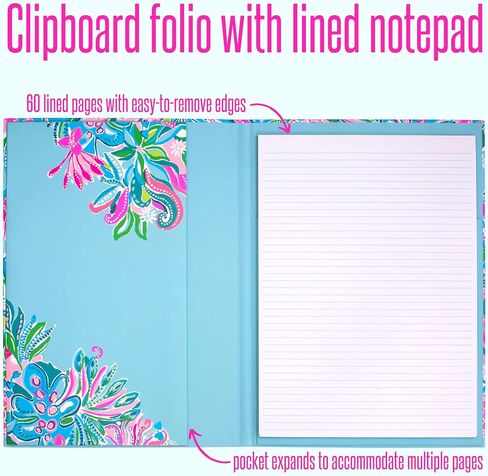 Lilly Pulitzer Clipboard Folio Golden Hour One Size in Saudi Arabia