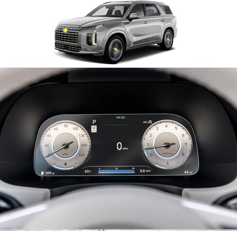 2020 2021 2022 Hyundi Palisade Air Conditioner Screen Plastic Screen Protector High Clarity Anti-Scratch Touch 2020 2021 2022 Palisade PET Plastic Crystal Clear Protective Film (2Pcs) in Kuwait