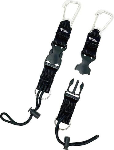 مشبك معدات الغوص العالمي شديد التحمل، والتجديف بالكاياك والرياضات المائية، سريع التحرير، حزام متين، مشبك من الفولاذ المقاوم للصدأ - عبوتان in Kuwait