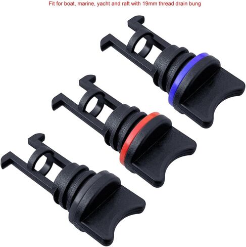 1 قطعة النايلون الأسود كاياك استنزاف المقابس الموضوع استنزاف المقابس كاياك اكسسوارات التجديف لقارب قوارب الكاياك زورق الزورق in Kuwait