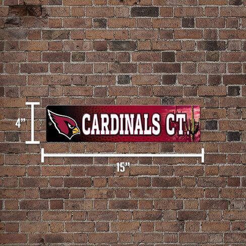 لافتة شارع من ريكو إندستريز NFL لكرة القدم كانساس سيتي تشيفز من الخلف إلى الخلف مقاس 4 بوصة × 16 بوصة in Kuwait