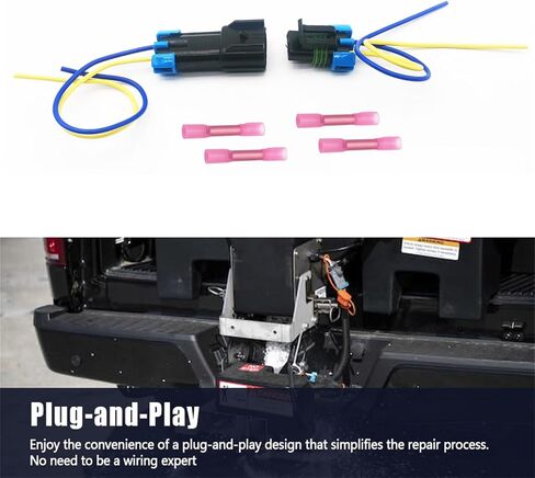 3017238 2Pin Spinner Wire Repair Harness Compatible with Buyers SaltDogg SHPE1500 SHPE2000 SHPE4000 PRO2000 PRO2500 PRO2000CH PRO2500CH(Male and Female Kit) in Saudi Arabia