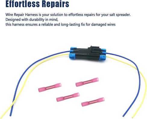 3017238 2Pin Spinner Wire Repair Harness Compatible with Buyers SaltDogg SHPE1500 SHPE2000 SHPE4000 PRO2000 PRO2500 PRO2000CH PRO2500CH(Male and Female Kit) in Saudi Arabia