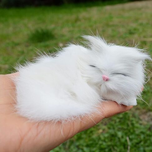 Set of 5 Mini Realistic Cats Lifelike Baby Kittens Cute Furry Kitties Replica in Saudi Arabia