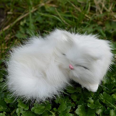Set of 5 Mini Realistic Cats Lifelike Baby Kittens Cute Furry Kitties Replica in Saudi Arabia