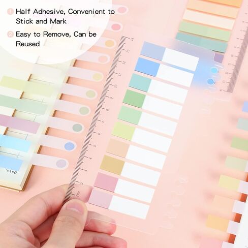 EOOUT 2000pcs Annotation Tabs, Morandi Colored Sticky Tabs, Writable and Repositionable Page Markers for Binders in Saudi Arabia
