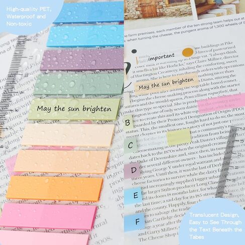 EOOUT 2000pcs Annotation Tabs, Morandi Colored Sticky Tabs, Writable and Repositionable Page Markers for Binders in Saudi Arabia