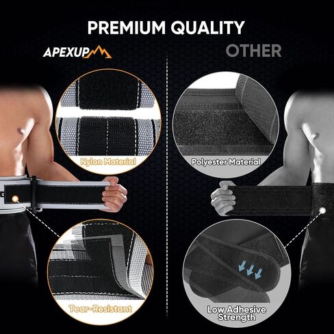 APEXUP Weight Lifting Belt, 4 Inch Quick Locking Gym Belt Fitness Weightlifting Belt for for Squats, Weightlifting and Strength Training in Saudi Arabia