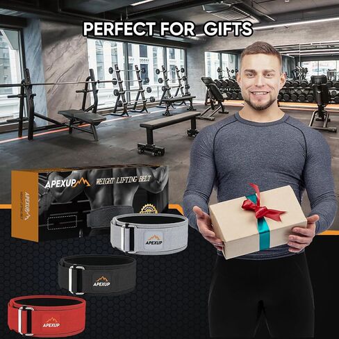 APEXUP Weight Lifting Belt, 4 Inch Quick Locking Gym Belt Fitness Weightlifting Belt for for Squats, Weightlifting and Strength Training in Saudi Arabia