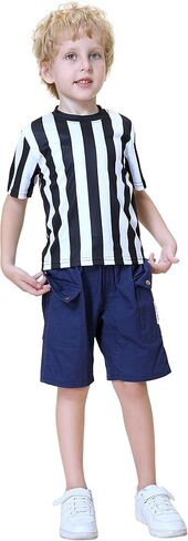 TopTie Children's Referee Shirt Costume Kids Ref Uniform for Soccer Football Basketball in Saudi Arabia