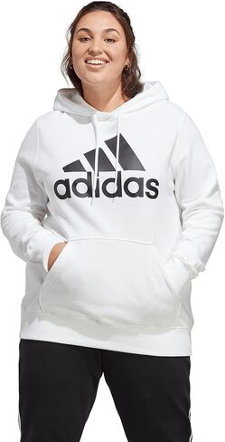 سترة adidas النسائية ذات الشعار الكبير العادي French Terry in Kuwait