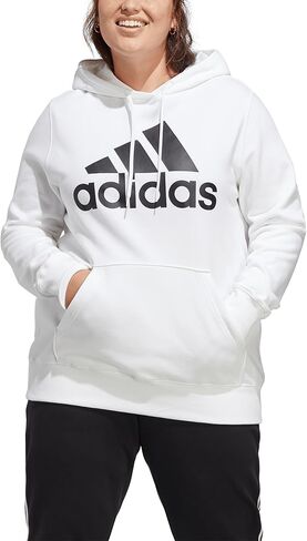 سترة adidas النسائية ذات الشعار الكبير العادي French Terry in Kuwait