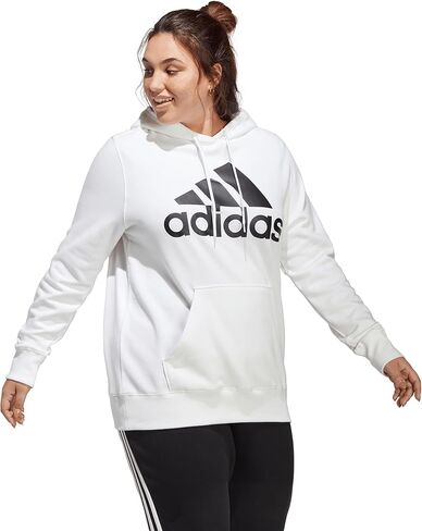 سترة adidas النسائية ذات الشعار الكبير العادي French Terry in Kuwait