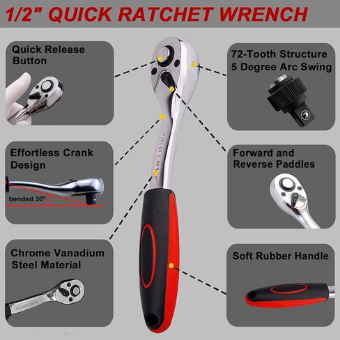 مجموعة مفاتيح ربط فلتر الزيت 4 قطع، أداة إزالة فلتر الزيت من 2-1/2 إلى 4 بوصة و1/2 بوصة مفتاح ربط بسقاطة مع مقبس محرك طويل، قمع زيت مرن لتغيير الزيت in Kuwait
