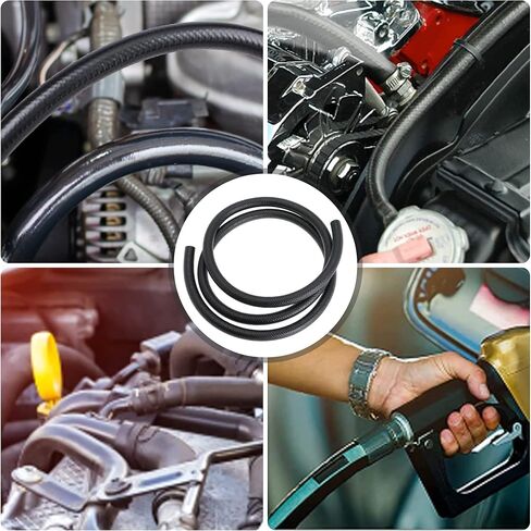 خرطوم خط الوقود 5/16 بوصة 10 قدم لزيت محرك الديزل الحيوي يعمل بالديزل والجازولين لمحركات أنظمة الوقود 10 أقدام 300 رطل لكل بوصة مربعة أسود in Kuwait