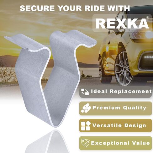 30 قطعة من Rexka مشبك زنبركي معدني 16 مم متوافق مع VW Audi 4A0-867-276A in Kuwait