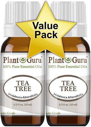 Tea Tree Essential Oil 4 oz. 100% Pure Undiluted Therapeutic Grade Extract of Melaleuca Alternifolia for Skin, Body, Hair Growth, Scalp Dandruff, Acne and Aromatherapy Diffuser Humidifier in Saudi Arabia