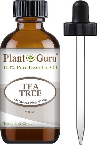 Tea Tree Essential Oil 4 oz. 100% Pure Undiluted Therapeutic Grade Extract of Melaleuca Alternifolia for Skin, Body, Hair Growth, Scalp Dandruff, Acne and Aromatherapy Diffuser Humidifier in Saudi Arabia