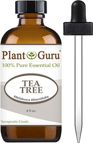 Tea Tree Essential Oil 4 oz. 100% Pure Undiluted Therapeutic Grade Extract of Melaleuca Alternifolia for Skin, Body, Hair Growth, Scalp Dandruff, Acne and Aromatherapy Diffuser Humidifier in Saudi Arabia