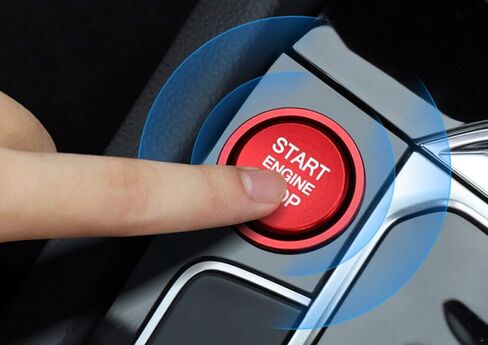 ملصق حلقة زر بدء تشغيل المحرك الأحمر مناسب لملحقات Volkswagen VW Golf 7 GTI R Jetta CC Arteon in Kuwait