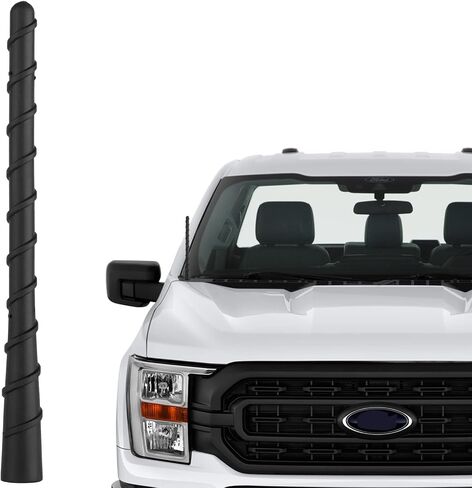 هوائي مطاطي للشاحنة لفورد F150 2009-2024، هوائي لملحقات شاحنة دودج رام 1500، آمن لغسيل السيارات، خيوط من الفولاذ المقاوم للصدأ، ملحقات فورد F150 F250، استبدال دودج رام 1500 - 7.2 بوصة in Saudi Arabia