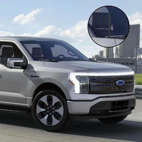 هوائي مطاطي للشاحنة لفورد F150 2009-2024، هوائي لملحقات شاحنة دودج رام 1500، آمن لغسيل السيارات، خيوط من الفولاذ المقاوم للصدأ، ملحقات فورد F150 F250، استبدال دودج رام 1500 - 7.2 بوصة in Saudi Arabia