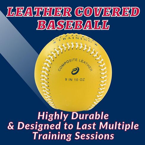 لعبة بيسبول برونين الموزونة للرمي والرمي - (كرة 10 أونصة) - أدوات تدريب البيسبول الموزونة مع حقيبة كوفي in Kuwait