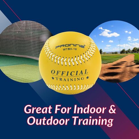 لعبة بيسبول برونين الموزونة للرمي والرمي - (كرة 10 أونصة) - أدوات تدريب البيسبول الموزونة مع حقيبة كوفي in Kuwait