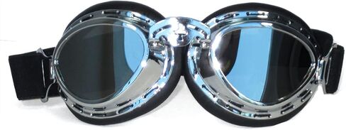Vintage Aviator Pilot Style Motorcycle Cruiser Scooter Goggle in Saudi Arabia