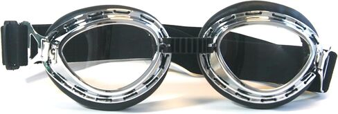 Vintage Aviator Pilot Style Motorcycle Cruiser Scooter Goggle in Saudi Arabia