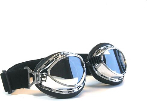 Vintage Aviator Pilot Style Motorcycle Cruiser Scooter Goggle in Saudi Arabia