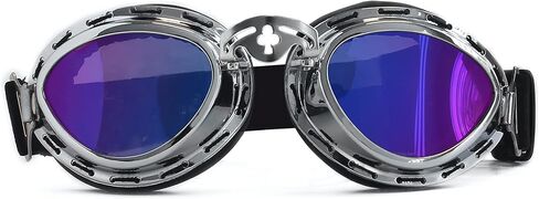 Vintage Aviator Pilot Style Motorcycle Cruiser Scooter Goggle in Saudi Arabia