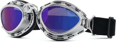 Vintage Aviator Pilot Style Motorcycle Cruiser Scooter Goggle in Saudi Arabia