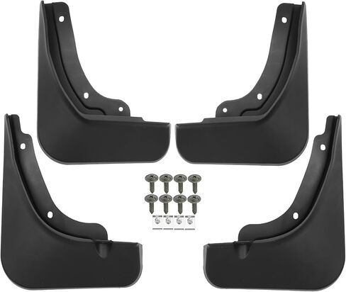 أغطية الطين للسيارة من موتفورتي، واقيات الرذاذ، لكيا سبورتاج 2022-2023، بلاستسي، مع مسمار، اسود، مجموعة واحدة in Kuwait